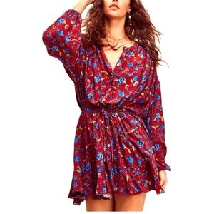 FREE People Flower Fields Mini
Dress, Size XL